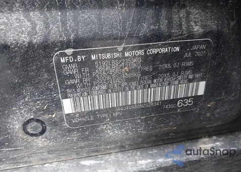 2022 Mitsubishi Outlander Sel 2.5 S-Awc/Sel Launch Edition S-Awc/Sel Special Edition S-Awc from USA, damaged, VIN JA4J4VA80NZ028341